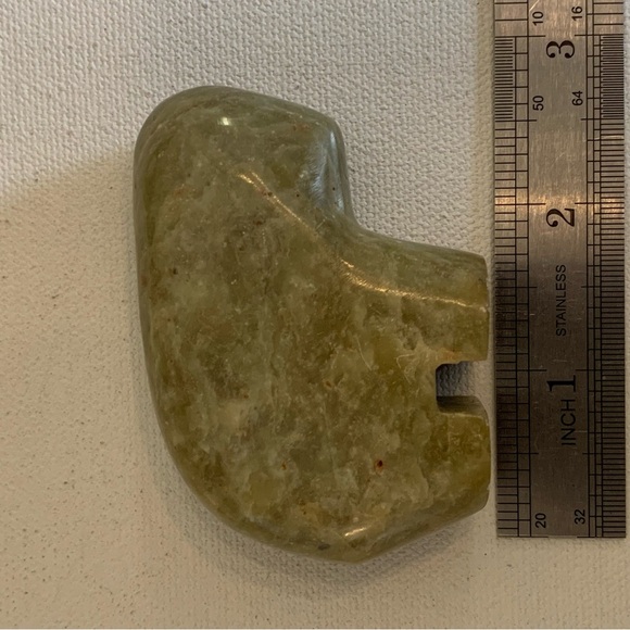 Native American Carved Buffalo Bison Fetish Figure Carving Green Stone Animal 3" - Picture 14 of 16